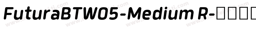 FuturaBTW05-Medium R字体转换